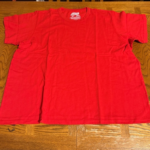 NEW Big Bud Press Burly Tee in Red Sz 1XL Relaxed Boxy Fit Unisex Heavy Cotton - Picture 2 of 12